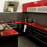 Черно-красная кухня в интерьере - фото. С какими цветами сочетается черно-красная кухня