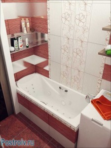 Дизайн ванной комнаты с машинкой