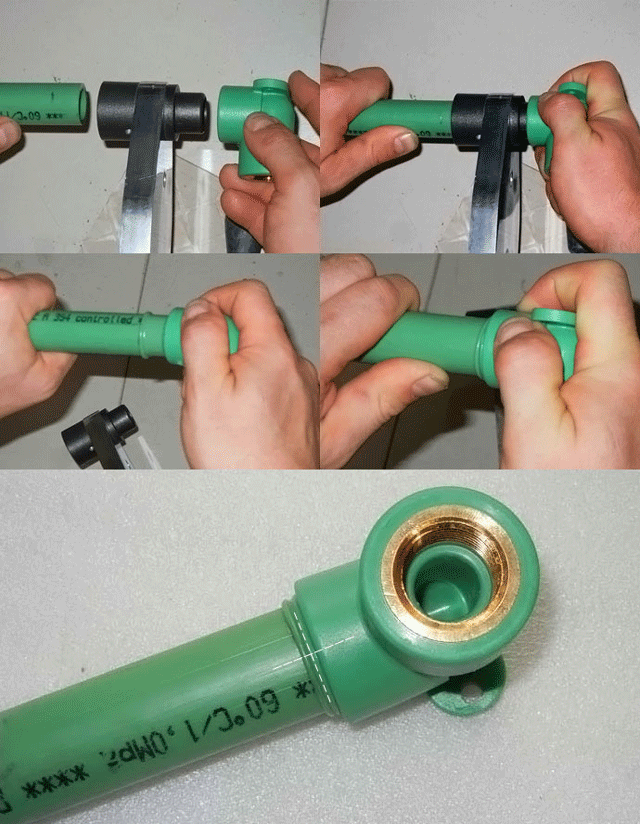 Процесс сварки труб из полипропилена, пошаговая инструкция - Фото