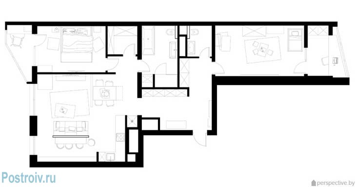 Планировка 3 комнатной квартиры. Фото