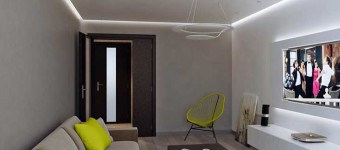 Дизайн двухкомнатной квартиры 50 кв.м. с угловой кухней и раздельным санузлом