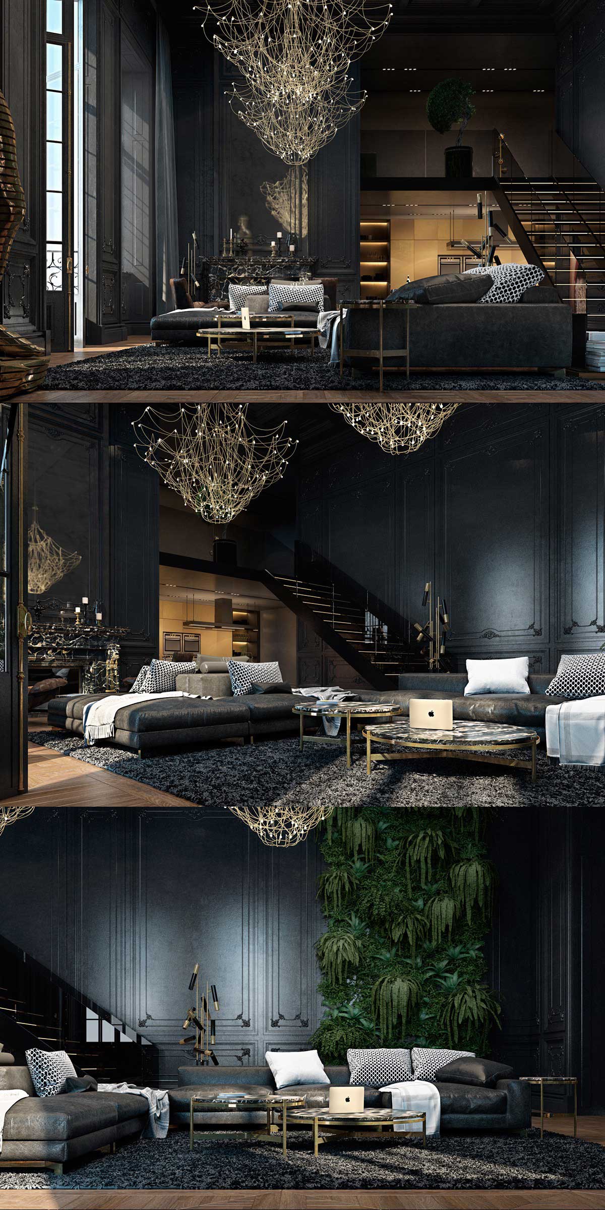luxurious-matte-black-interior