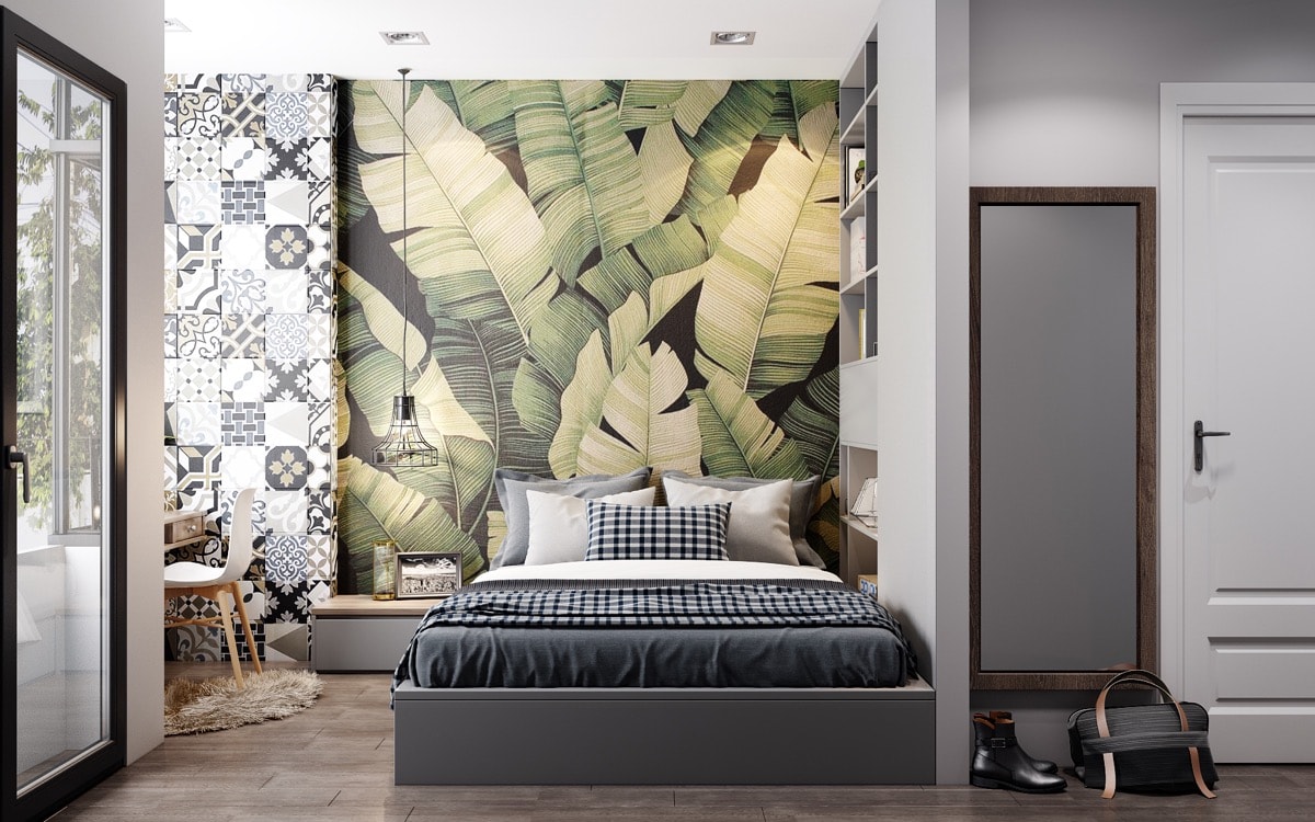 leaf-tropical-bedroom-wallpaper-accent-wall-min