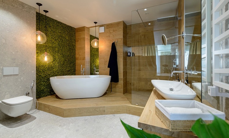 Ванная комната в эко-стиле 