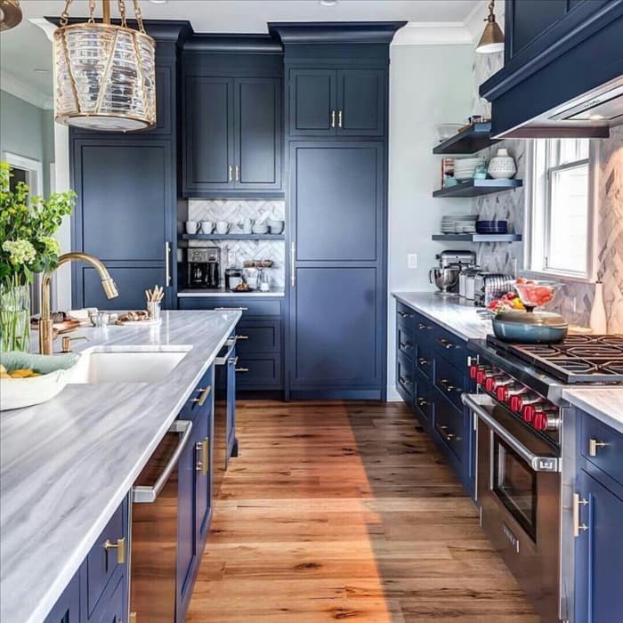 Синяя кухня Леруа
