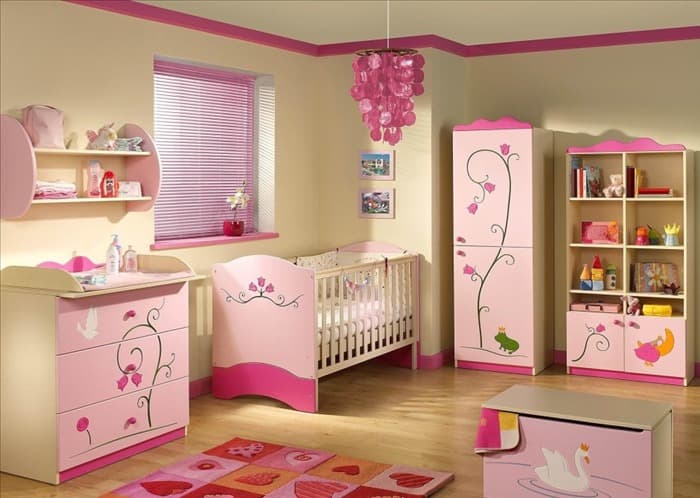 Мебель в детскую комнату для новорожденных