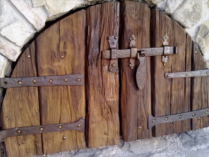 Деревянные ворота под старину