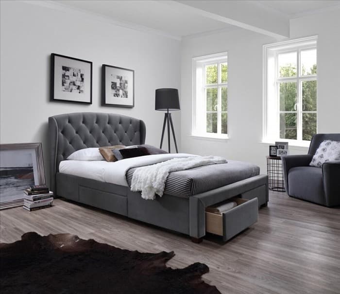 Кровать Halmar Modena серый